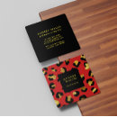 Recherche de rouge or cartes visite Maquillage artiste