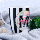 Recherche de rayé noir et blanc tasses Décoratif