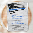 Recherche de policier invitations Fine ligne bleue