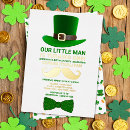 Recherche de leprechaun anniversaire invitations Shamrock