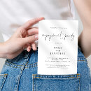 Recherche de noir et blanc fiançailles invitations Minimaliste