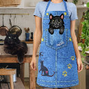 Recherche de bleu de dame tabliers Chats