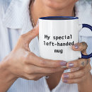 Recherche de humour gaucher tasses Typographie