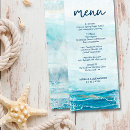 Recherche de watercolor mariage menus Tropical