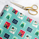 Recherche de timbre poste de joyeux noël Rouge et vert