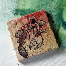 Recherche de fish decor dessous de verres Étang