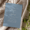 Recherche de elegant dusty blue mariage invitations Simple