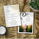 Recherche de fest invitations Noir et blanc