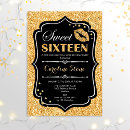 Recherche de moderne 16ans anniversaire invitations Scintille