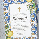 Recherche de sainte simple petite communion invitations Bleu
