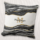 Recherche de noir marbre coussin coussins Agate