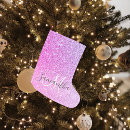 Recherche de paillettes chaussette de noël Monogramme