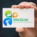 Recherche de cleaning service logo cartes visite Domestique