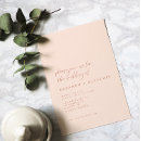 Recherche de blush pink mariage invitations Moderne