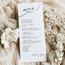 Recherche de rustiques de mariage menus Noir et blanc