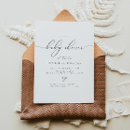 Recherche de de de calligraphie baby shower invitations Noir et blanc