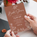 Recherche de burnt orange bridal shower invitations Automne