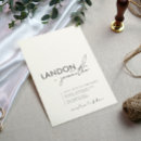 Recherche de disposition moderne invitations Typographie manuscrite