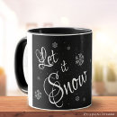Suche nach und weiße schneeflocke tassen Schwarz