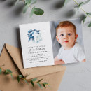 Recherche de croissant invitations Bleu marine