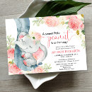 Recherche de floral elephant baby shower invitations Douce petite arachide