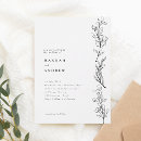 Recherche de fleur sauvage mariage invitations Moderne