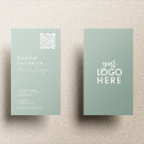 Recherche de vert pastel cartes visite Code qr