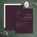 Recherche de violet foncé mariage invitations Plum purple