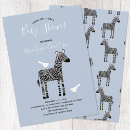 Recherche de zebra baby shower invitations Moderne