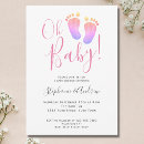 Recherche de girly baby shower invitations Mignon