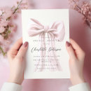 Suche nach pink bow wedding einladungen Modern