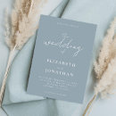 Recherche de dusty blue mariage invitations Script