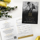 Recherche de repas mariage invitations Monogramme