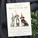 Recherche de de chiot anniversaire invitations Chien pawty