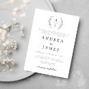 Recherche de floral noir et blanc invitations Script de calligraphie