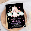 Recherche de licorne noire invitations Pour enfants