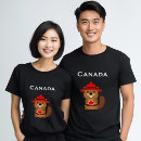 Recherche de castor canada tshirts Rouge