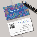 Suche nach blaues muster visitenkarten Qr code