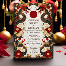 Recherche de vietnamien mariage invitations Rouge et or