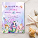Recherche de mermaid under the sea anniversaire invitations Fille