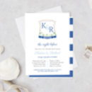 Recherche de nautical répétition dîner invitations Bleu marine et blanc