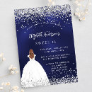 Recherche de princesse 16ans anniversaire invitations Argent