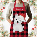 Recherche de westie tabliers Noël