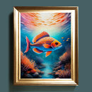 Suche nach bunte fische poster Aquarell