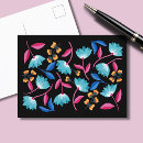 Recherche de rose bleu noir cartes postales Moderne