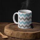 Recherche de zigzag bleu tasses Coloré