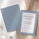 Recherche de dusty blue répétition dîner invitations Classique