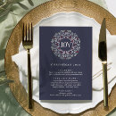 Recherche de menu de noël invitations Élégant