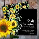 Recherche de yellow sunflowers invitations Botanique