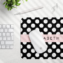 Recherche de pois blanc tapis souris Motif à points polka